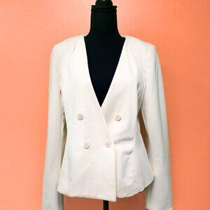 Elegant Ivory/Cream Blazer Jacket